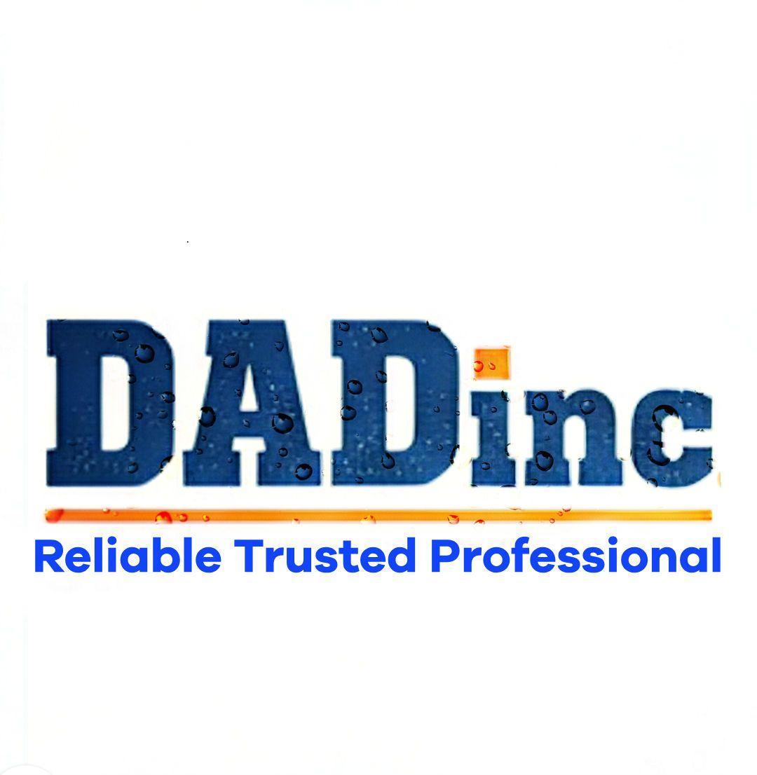 DADinc logo with 'Reliable Trusted Professional' text beneath in blue.